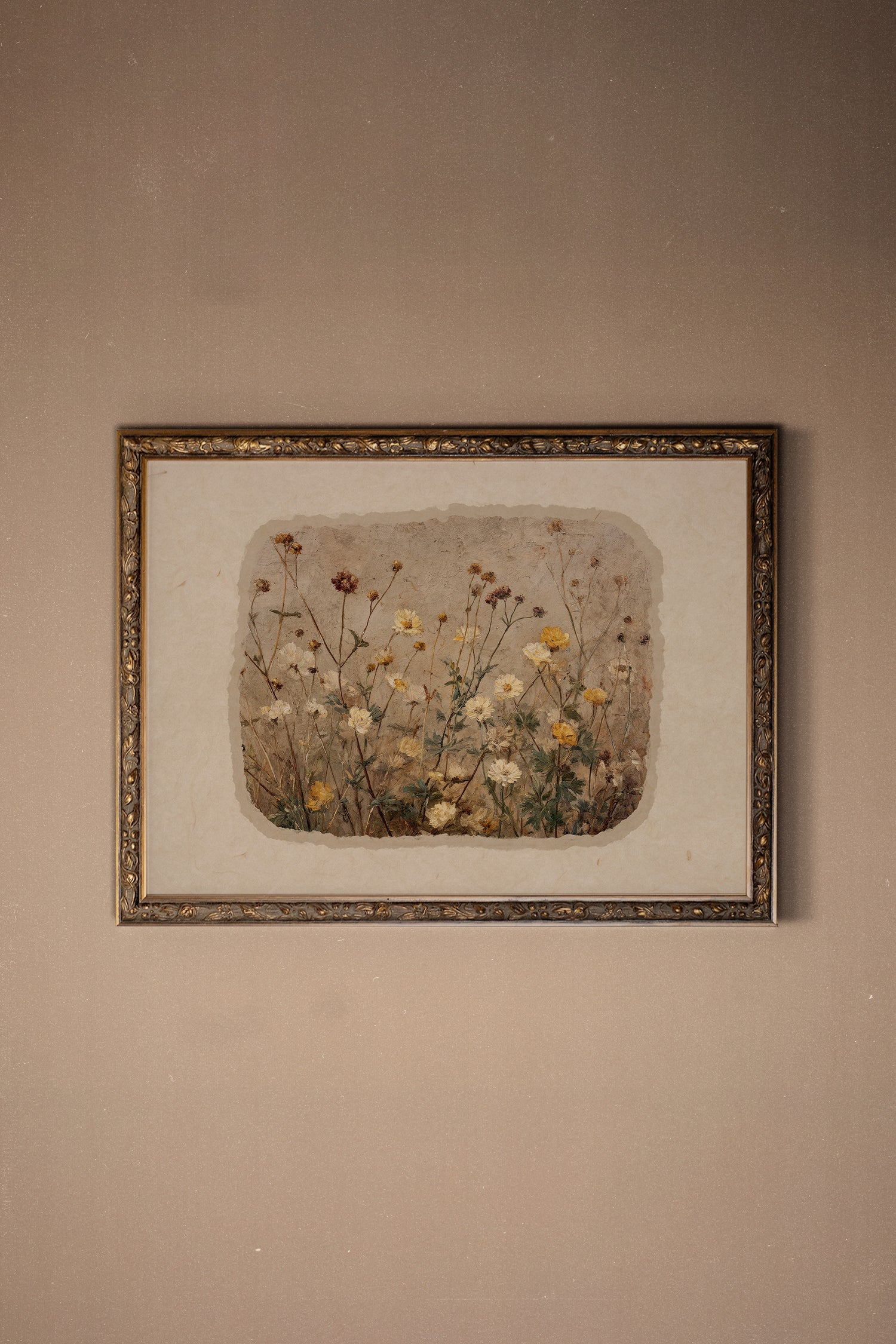 AGED BEAUTY, Artwork on rigid canvas, framed in Vintage Bronze