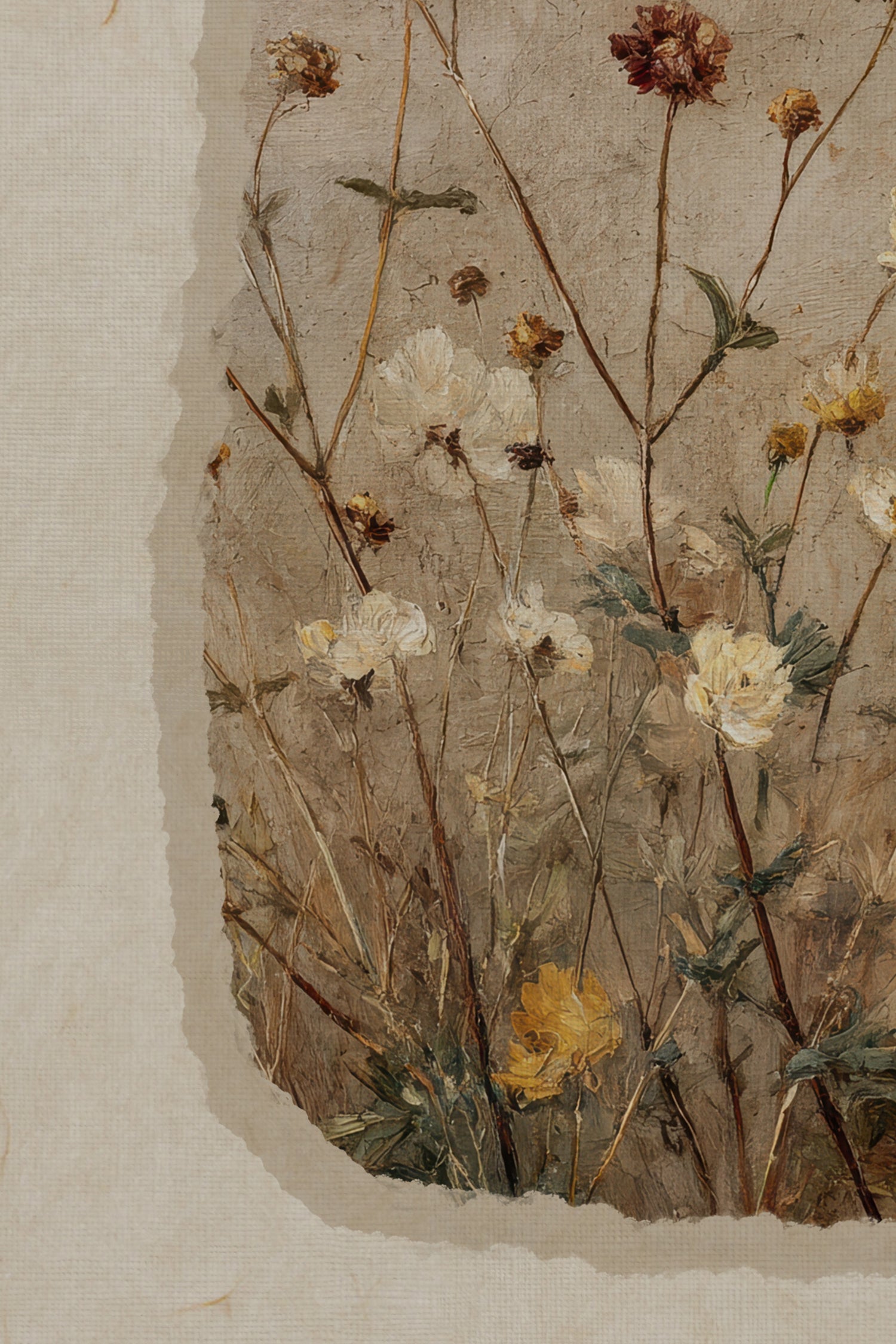 AGED BEAUTY, Artwork on rigid canvas, framed in Vintage Bronze