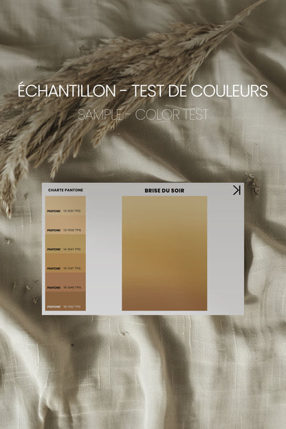 BRISE DU SOIR, Artwork on stretched canvas, framed in Walnut Brown