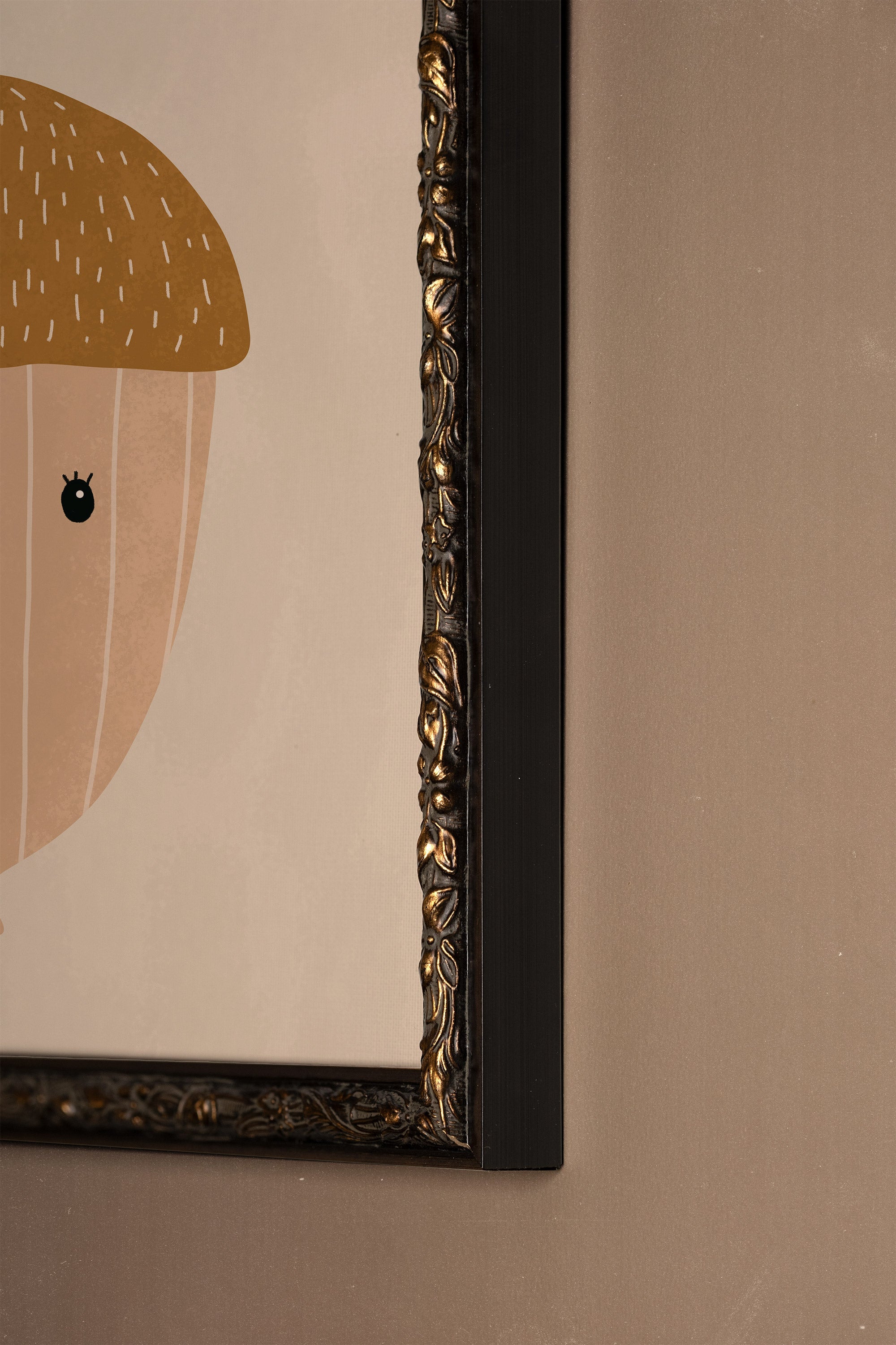 NOISETTE DOUCE, Oeuvre sur toile rigide, encadré Vintage Bronze