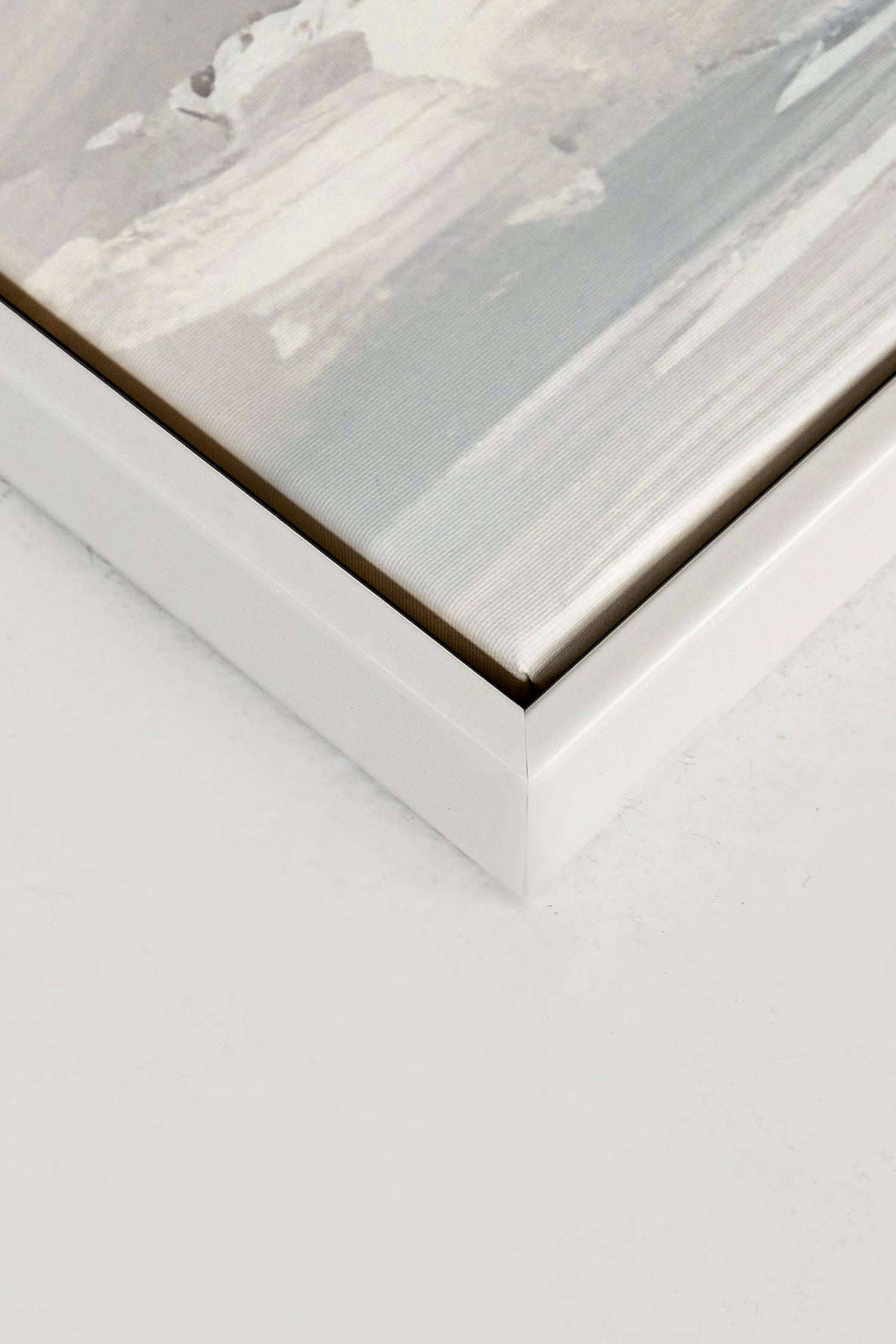 OLEKA CANVAS - CLOUDSCAPE, Oeuvre sur toile étirée, encadré Blanc