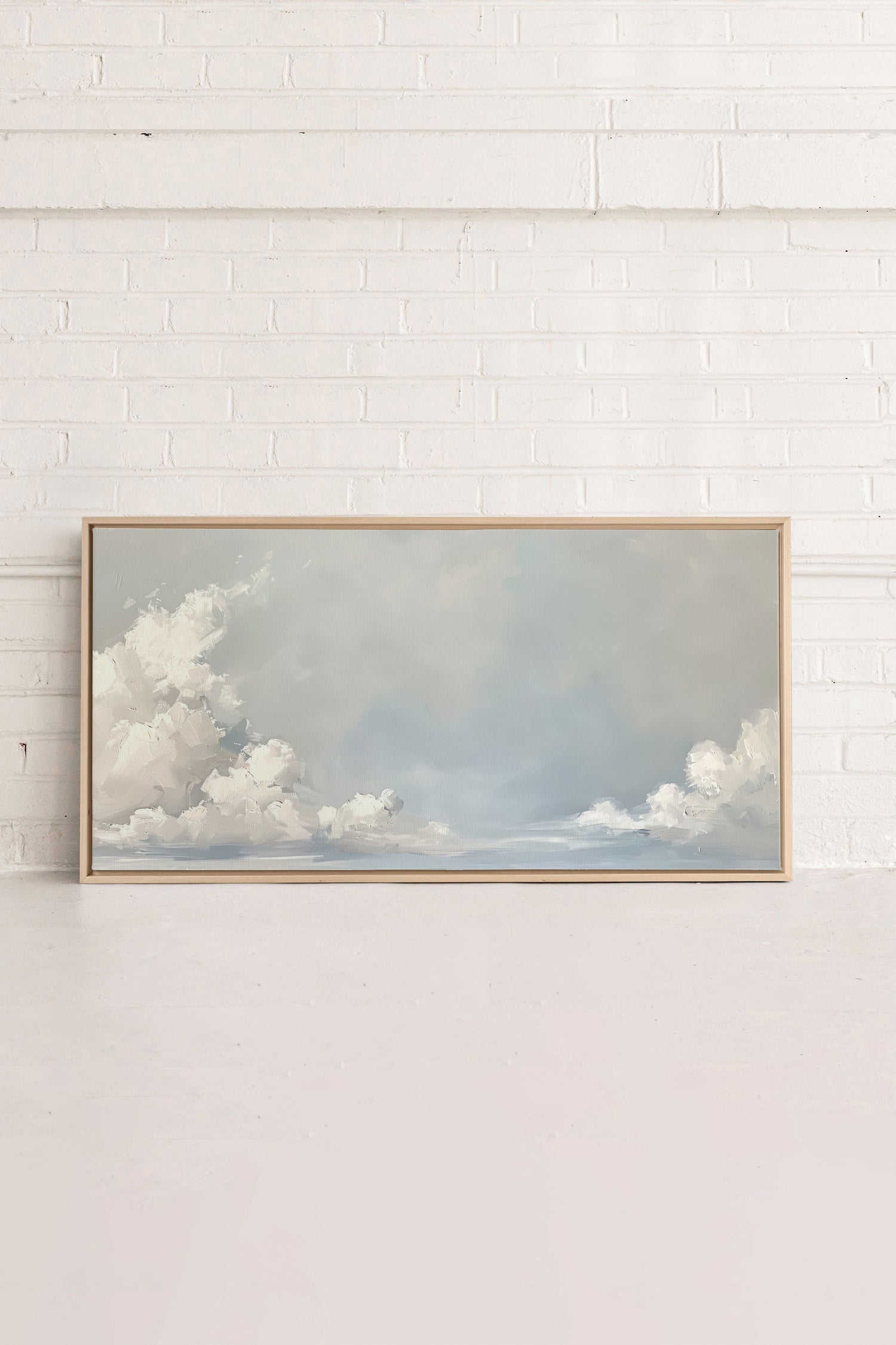 OLEKA CANVAS - CLOUDSCAPE, Oeuvre sur toile étirée, encadré Naturel Clair