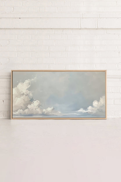 OLEKA CANVAS - CLOUDSCAPE, Oeuvre sur toile étirée, encadré Naturel Clair