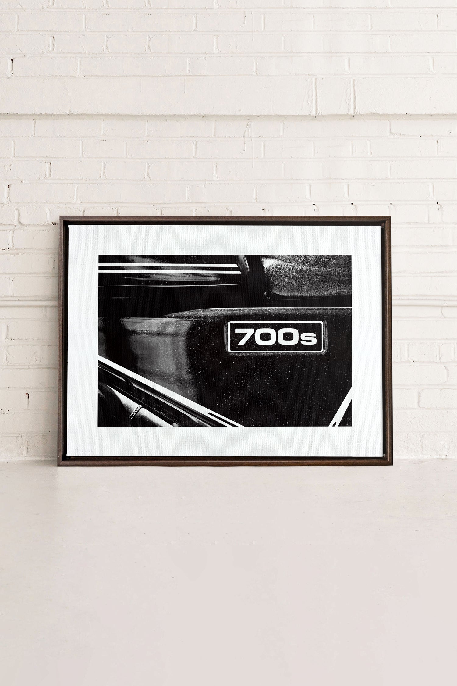 FAST LANE, Artwork on stretched canvas, framed in Walnut Brown