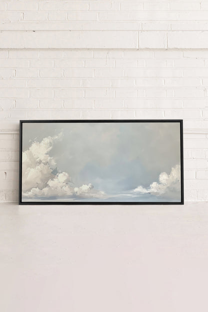 OLEKA CANVAS - CLOUDSCAPE, Oeuvre sur toile étirée, encadré Noir