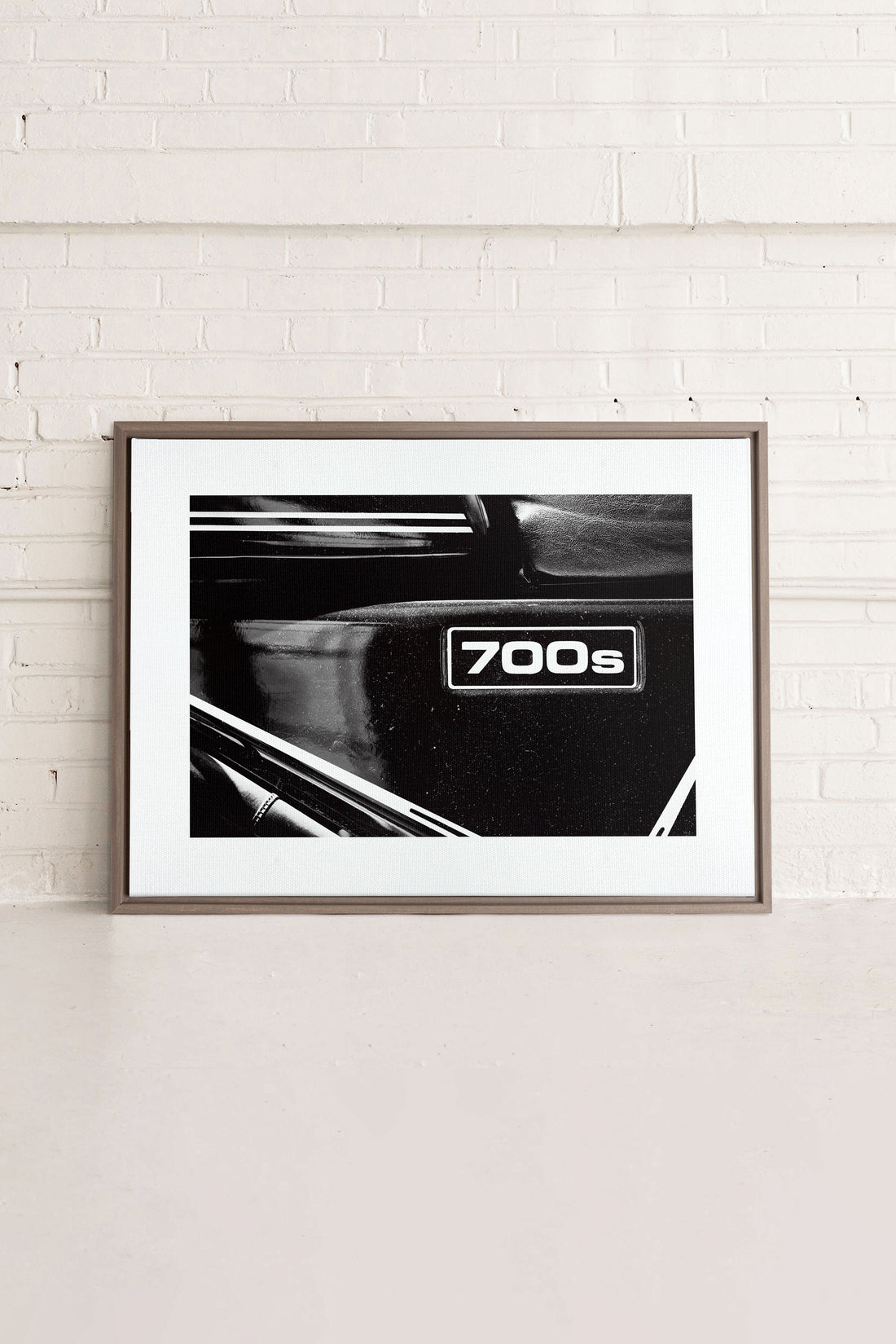 FAST LANE, Artwork on stretched canvas, framed in Brown Oak