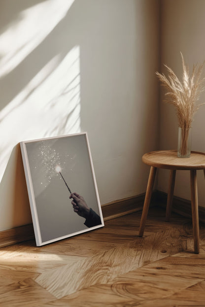 OLEKA CANVAS - SPARK OF MAGIC, Oeuvre sur toile étirée, encadré Blanc