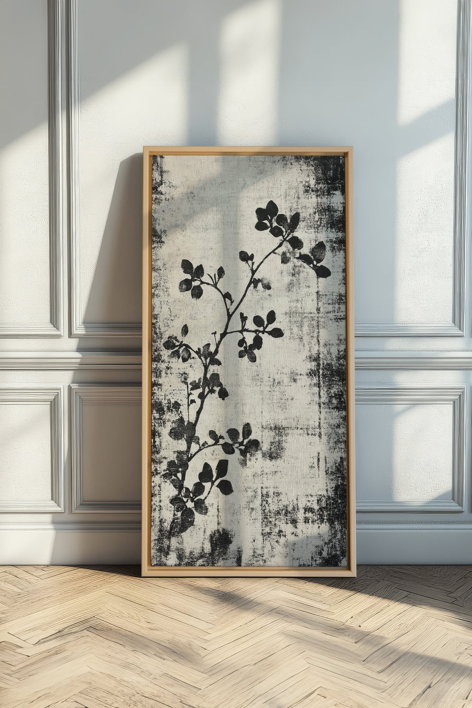 OLEKA CANVAS - SUBTLE NATURE, Oeuvre sur toile étirée, encadré Naturel Clair