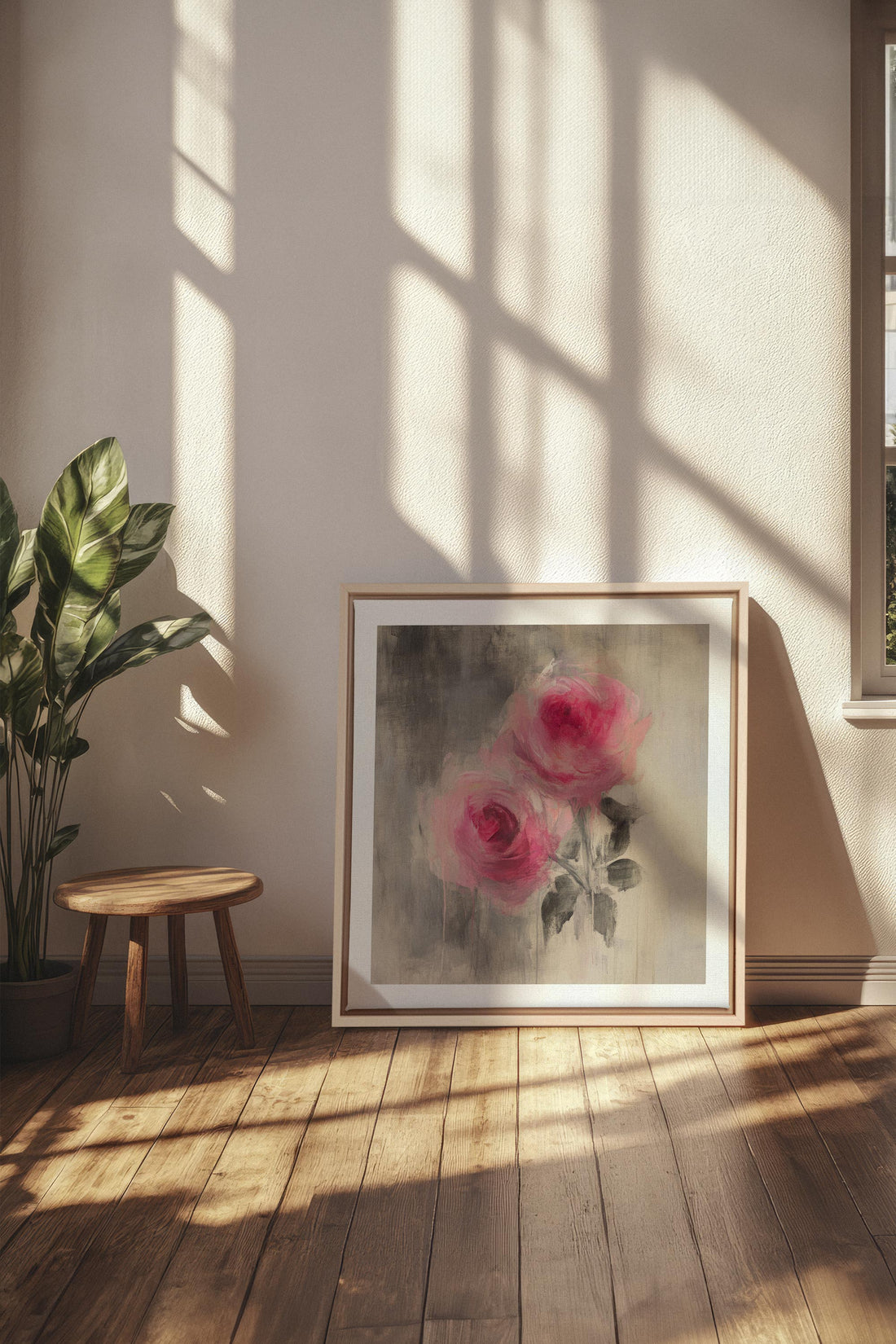 OLEKA CANVAS - MIDNIGHT VELVET, Oeuvre sur toile étirée, encadré Naturel Clair