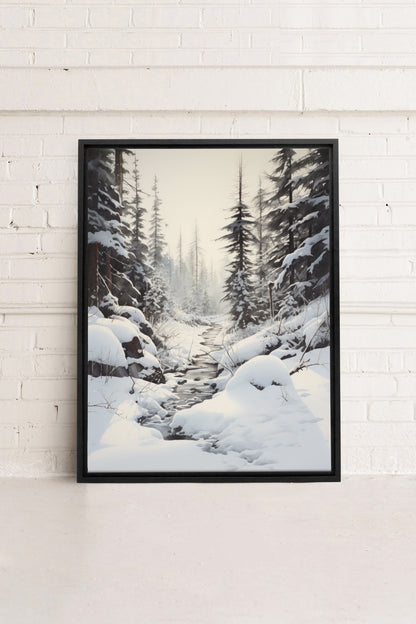 OLEKA CANVAS - ENCHANTED GLADE, Oeuvre sur toile étirée, encadré Noir