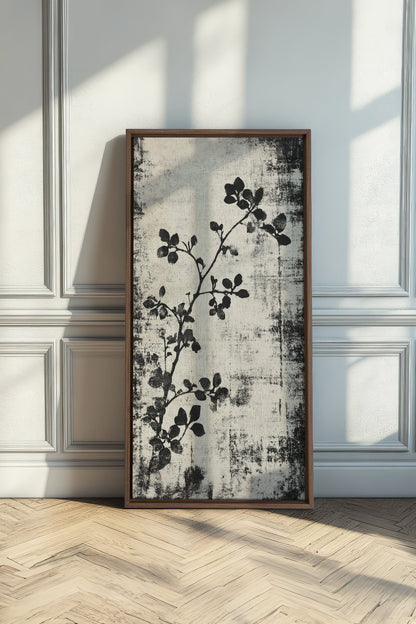 OLEKA CANVAS - SUBTLE NATURE, Oeuvre sur toile étirée, encadré Brun Chêne