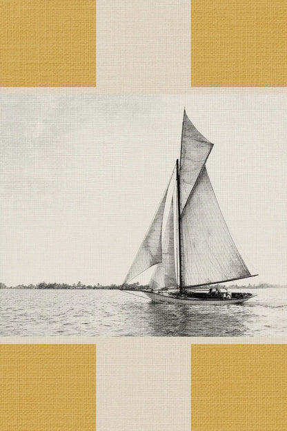 SILENCE MARIN, Oeuvre sur toile rigide, encadré signature Atelier Dansereau