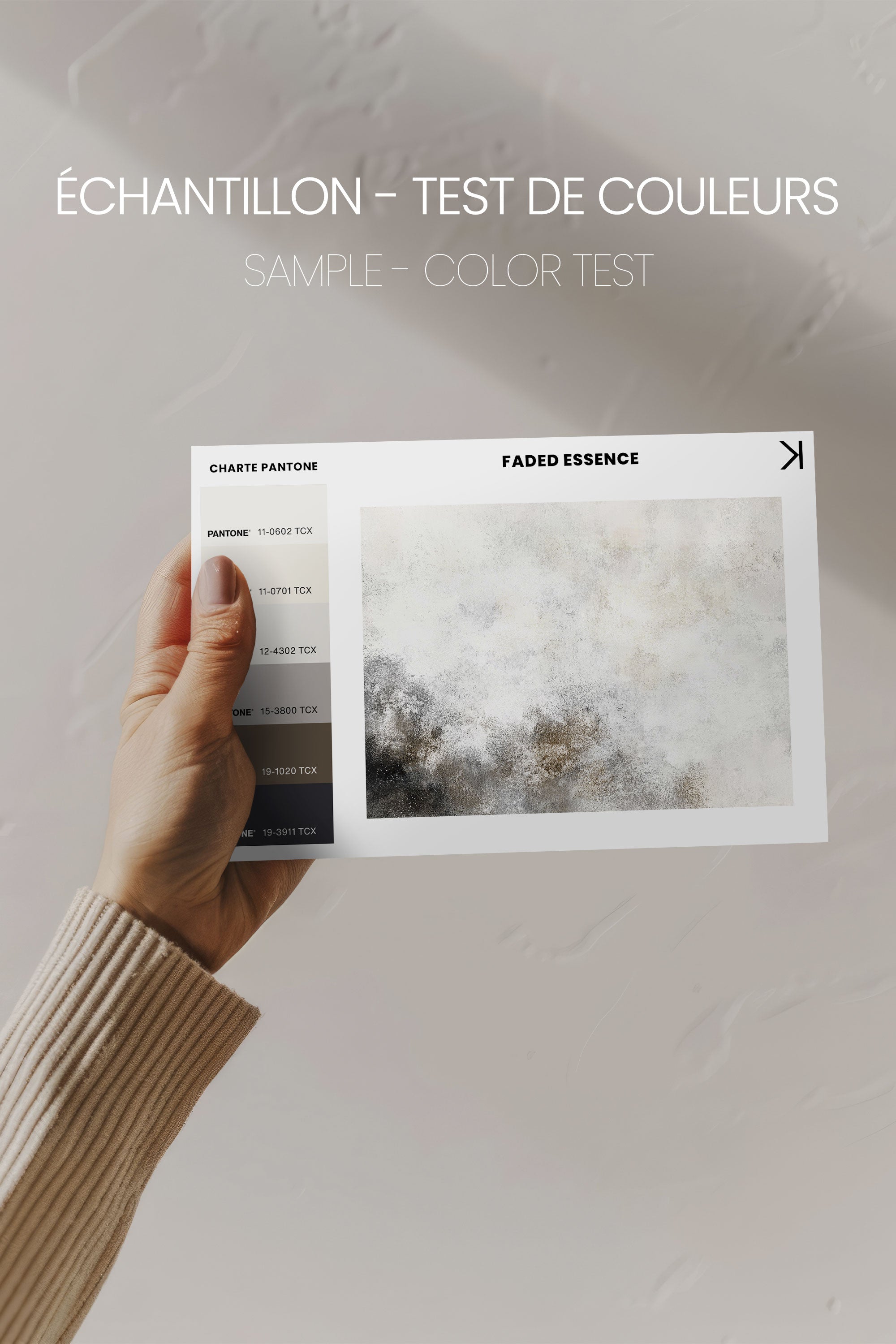 OLEKA CANVAS - FADED ESSENCE, Oeuvre sur toile étirée, encadré Brun Chêne