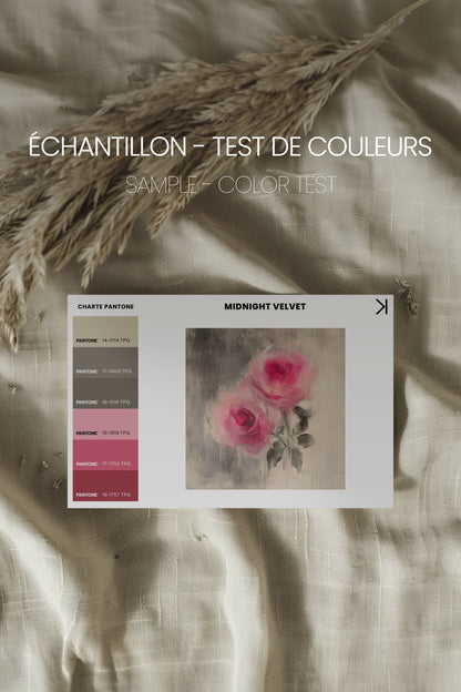 OLEKA CANVAS - MIDNIGHT VELVET, Oeuvre sur toile étirée, encadré Naturel Clair