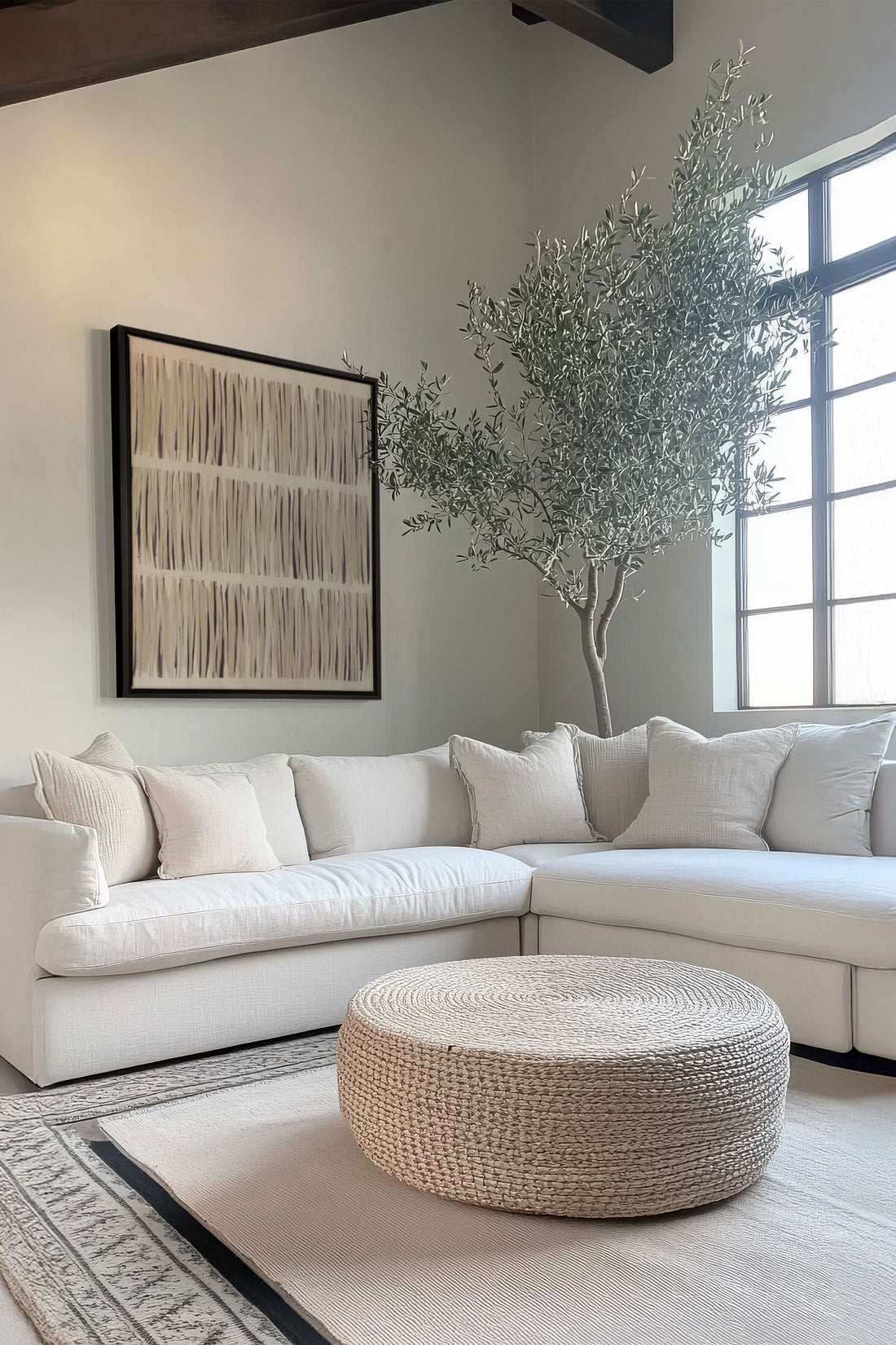 OLEKA CANVAS - PARFUM DE PRAIRIE, Oeuvre sur toile étirée, encadré Noir