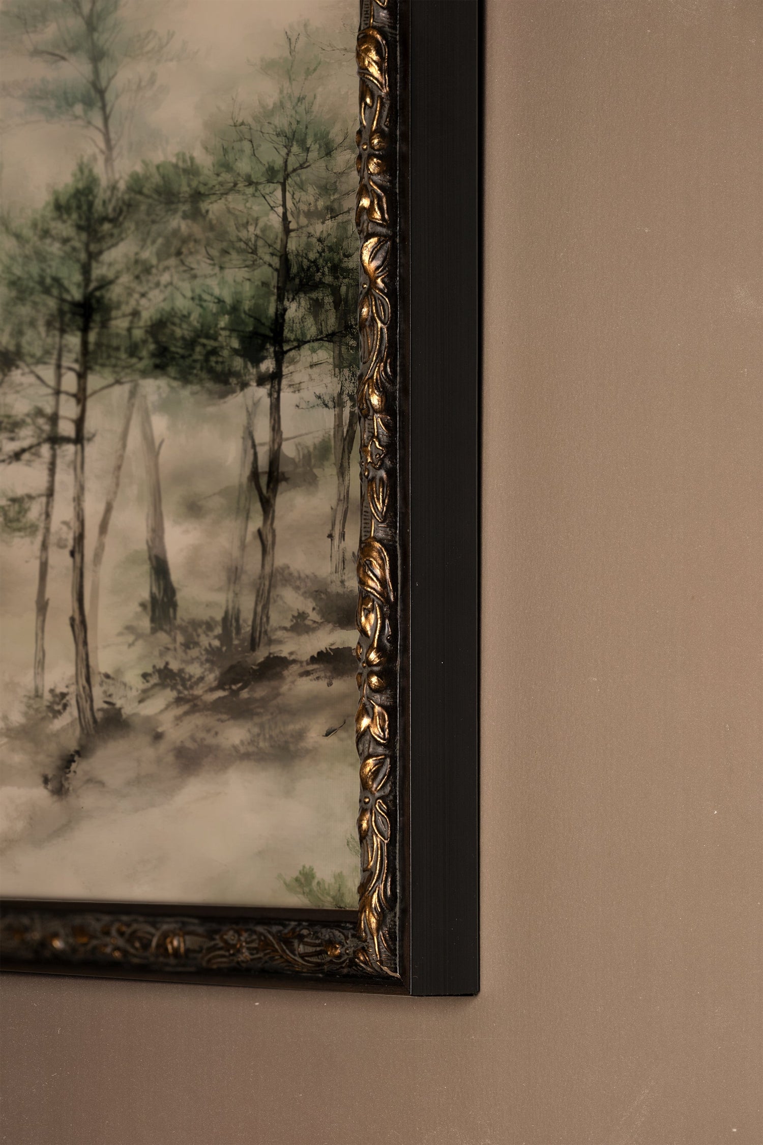 VIBRATION NATURELLE, Oeuvre sur toile rigide, encadré Vintage Bronze