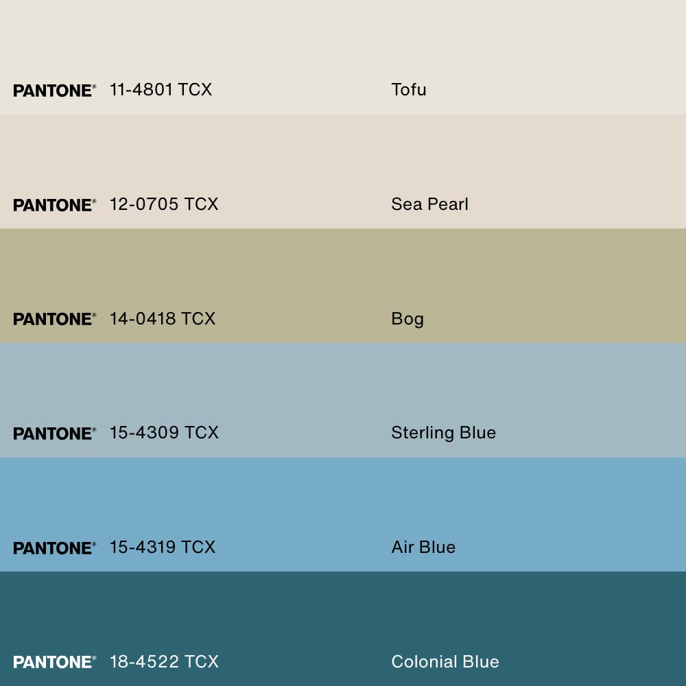 AZURE HORIZON, Artwork on stretched canvas, framed in white