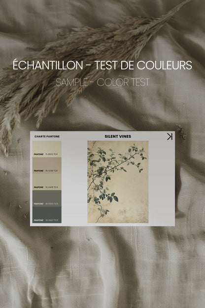 OLEKA CANVAS - SILENT VINES, Oeuvre sur toile étirée, encadré Naturel Clair