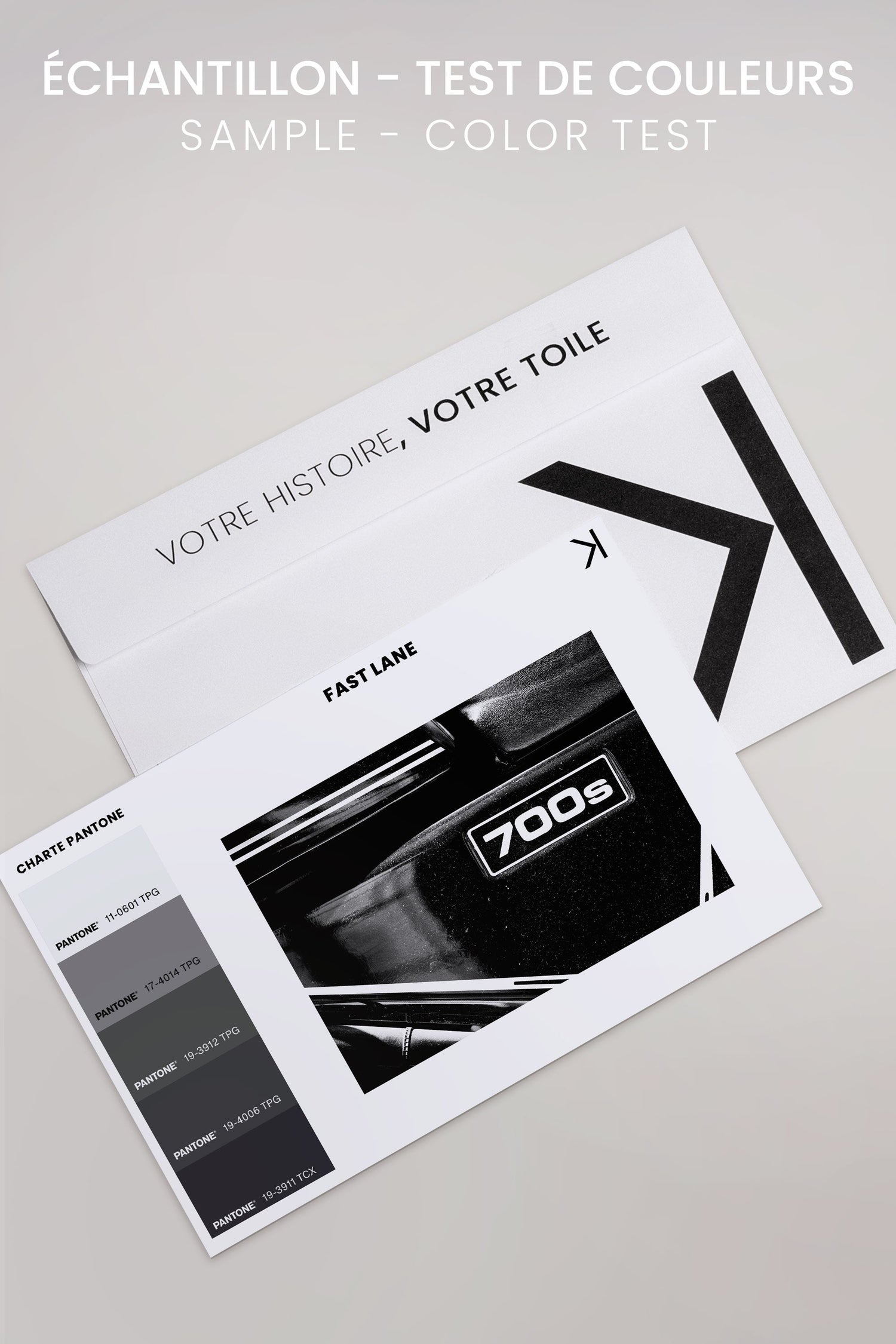 OLEKA CANVAS - FAST LANE, Oeuvre sur toile étirée, encadré Noir