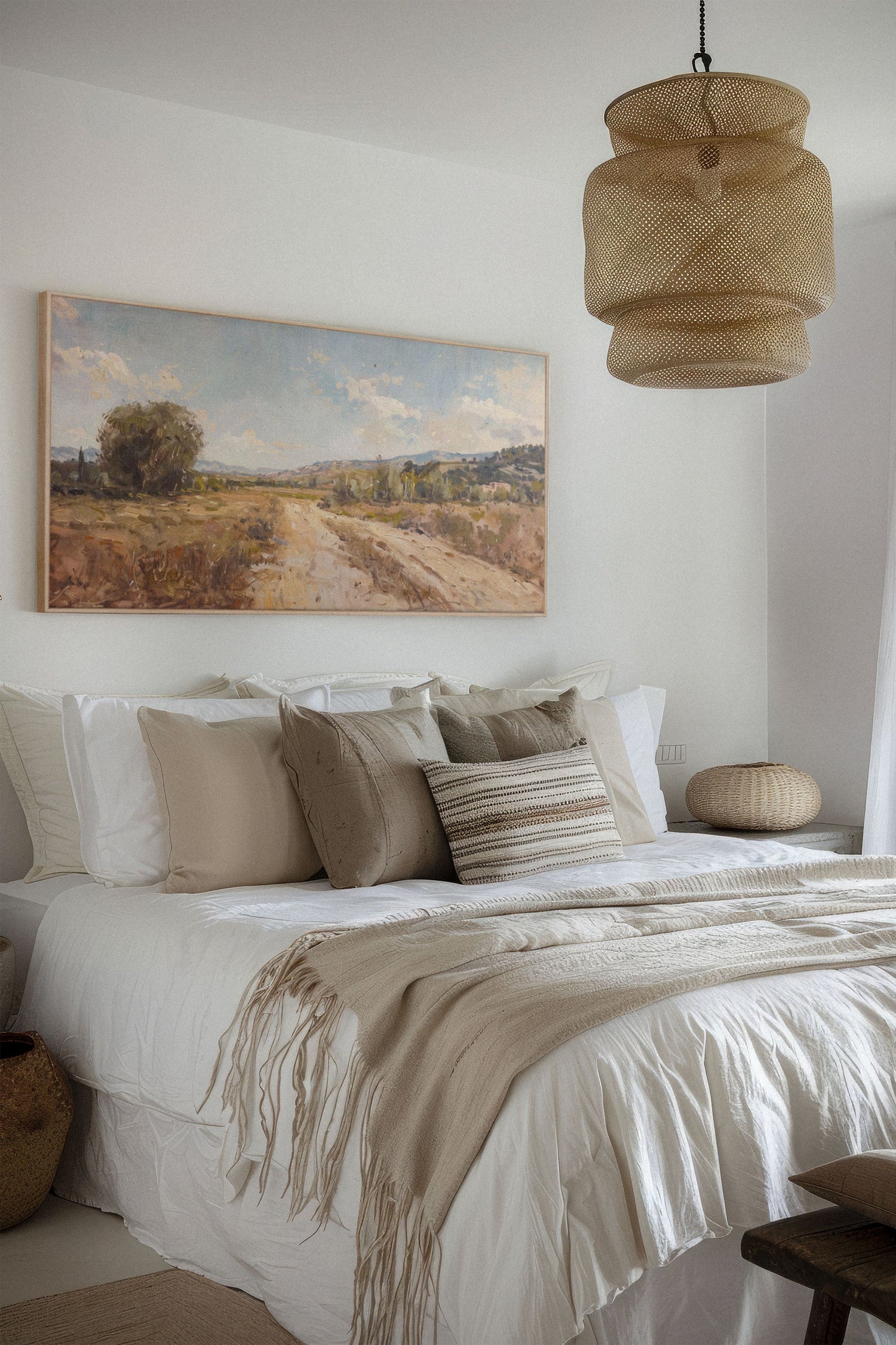 OLEKA CANVAS - Andalusian Mirage, Oeuvre sur toile étirée, encadré Naturel Clair