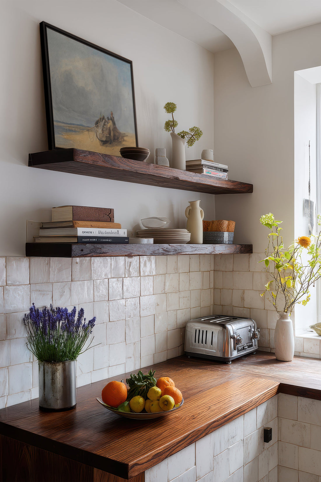 OLEKA CANVAS - SALT AND SKY, Oeuvre sur toile étirée, encadré Noir