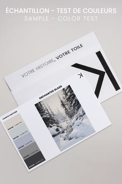 OLEKA CANVAS - ENCHANTED GLADE, Oeuvre sur toile étirée, encadré Brun Chêne