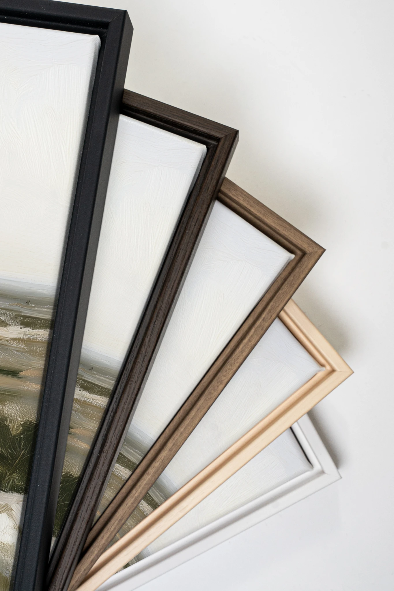 AU GRÉ DU RIVAGE, Artwork on stretched canvas, Light Natural frame