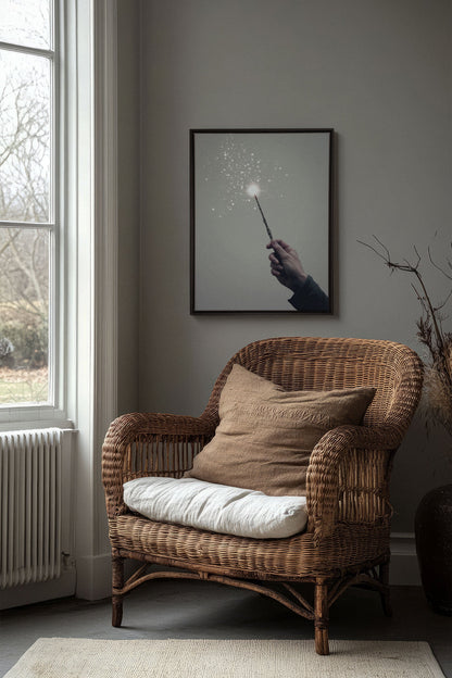 OLEKA CANVAS - SPARK OF MAGIC, Oeuvre sur toile étirée, encadré Noir