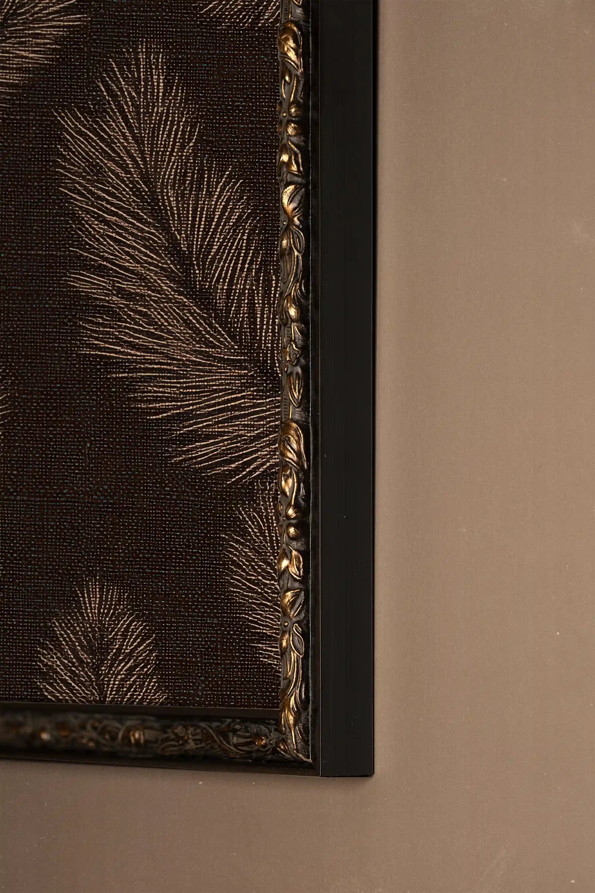 LE COEUR DU BOIS, Oeuvre sur toile rigide, encadré Vintage Bronze