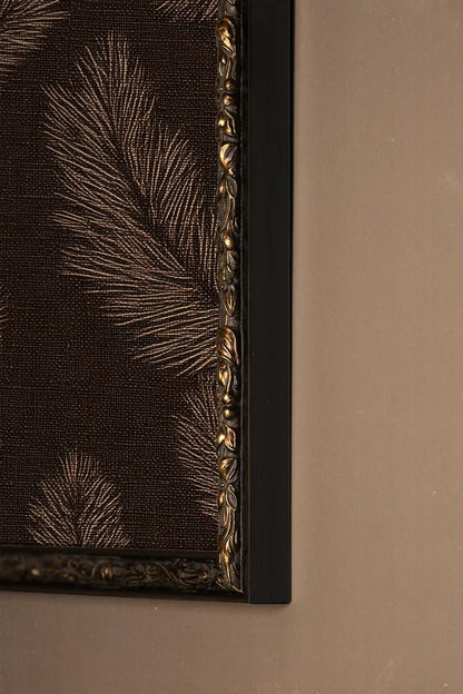 LE COEUR DU BOIS, Oeuvre sur toile rigide, encadré Vintage Bronze