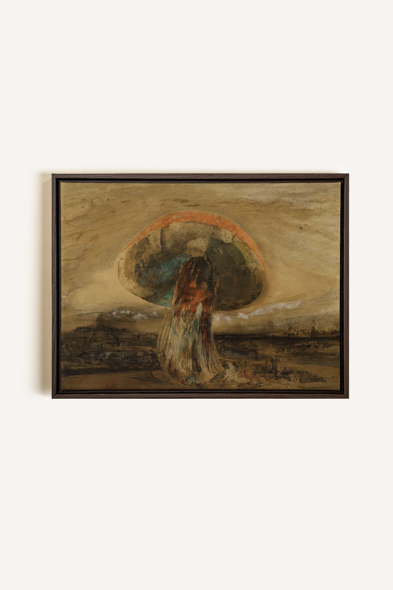 ROOTED DREAM, Oeuvre sur toile étirée, encadré Brun Noyer