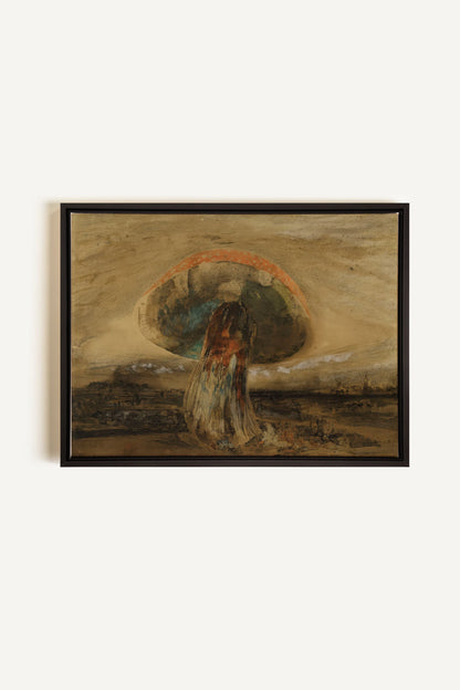 ROOTED DREAM, Oeuvre sur toile étirée, encadré Noir