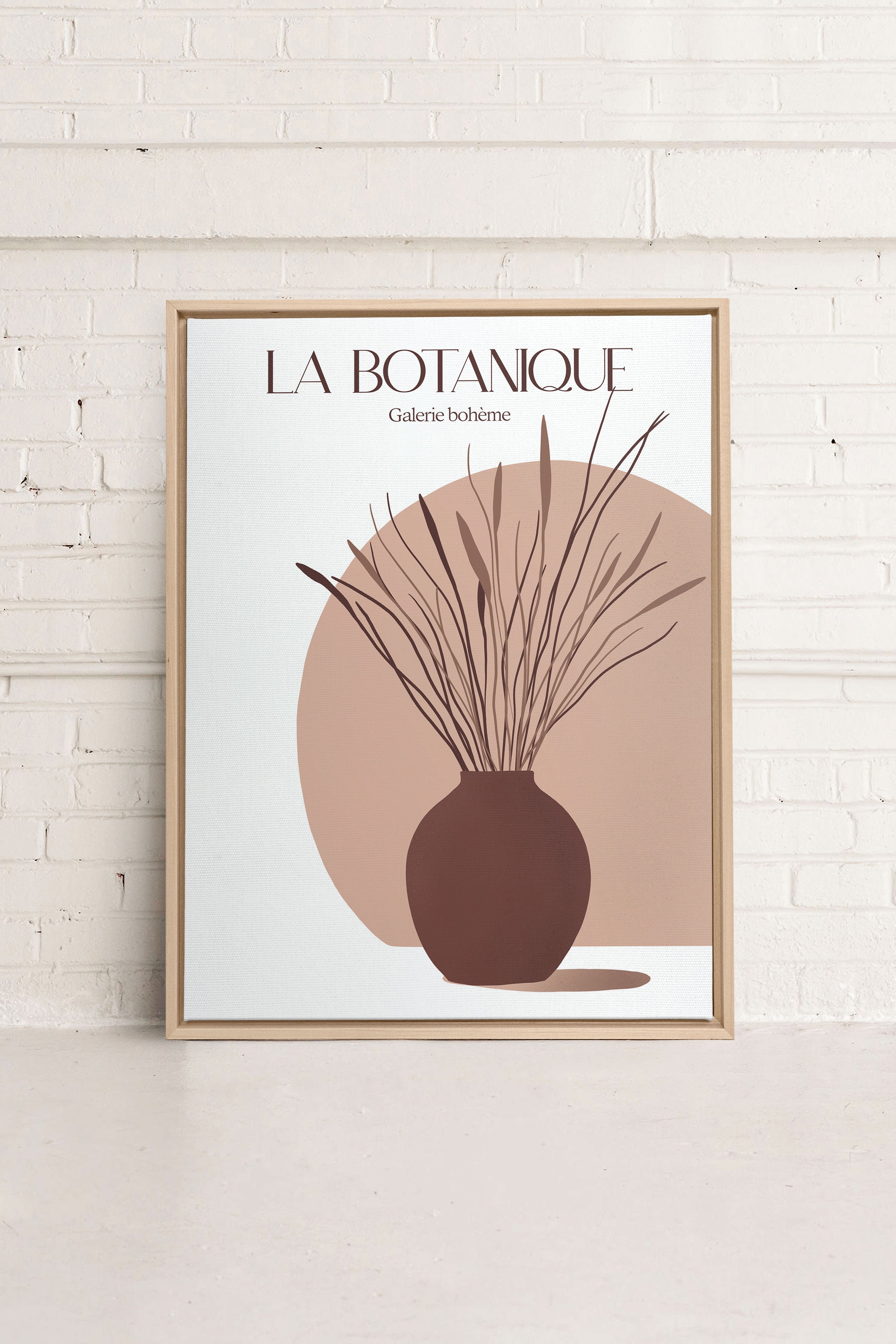 OLEKA CANVAS - GALERIE BOHÈME, Oeuvre sur toile étirée, encadré Naturel Clair