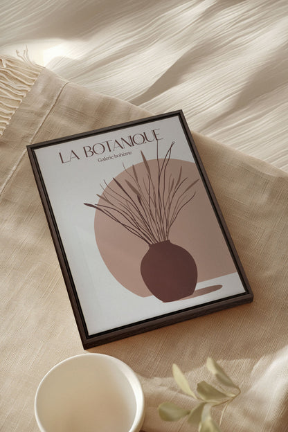 OLEKA CANVAS - GALERIE BOHÈME, Oeuvre sur toile étirée, encadré Brun Noyer