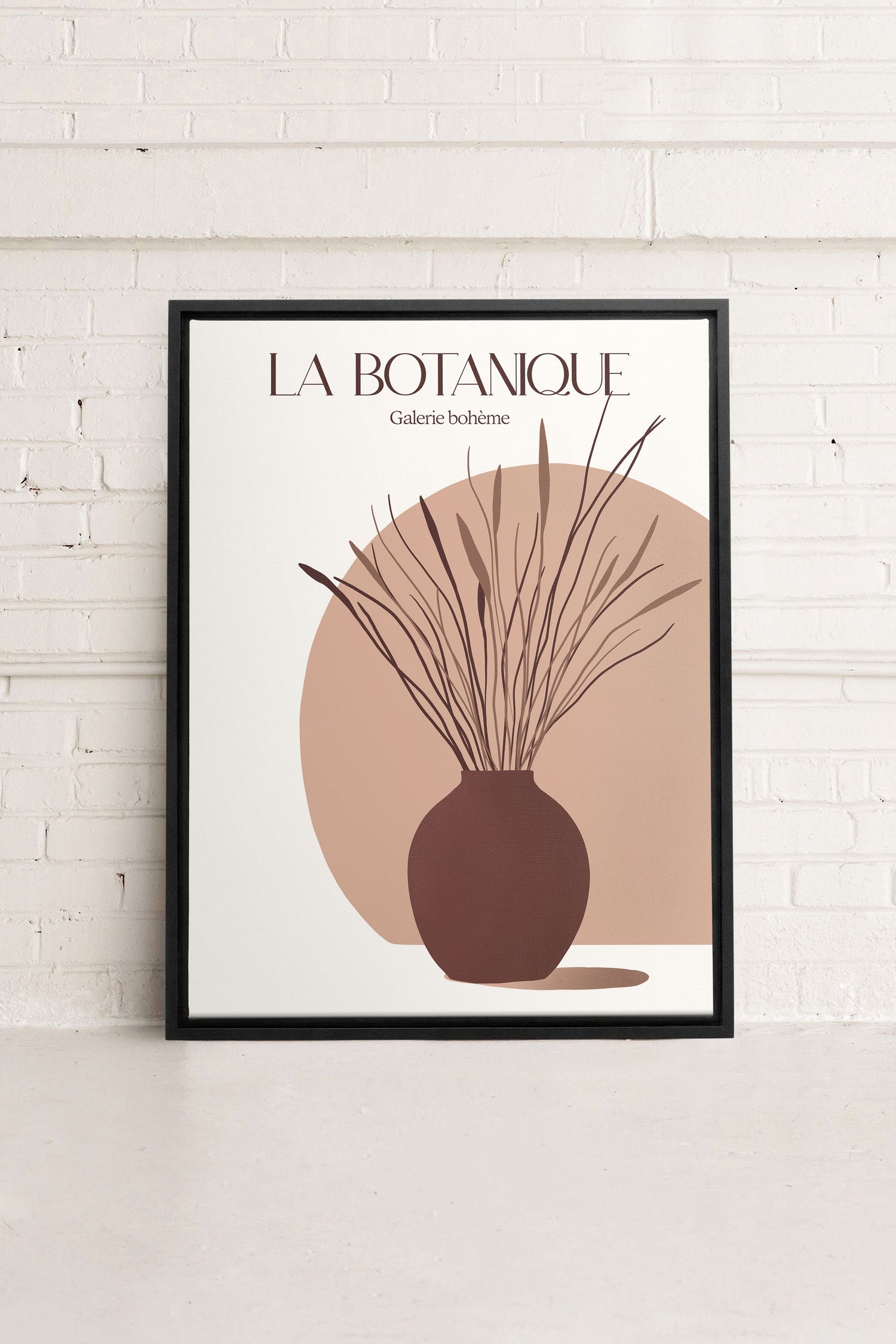 OLEKA CANVAS - GALERIE BOHÈME, Oeuvre sur toile étirée, encadré Noir