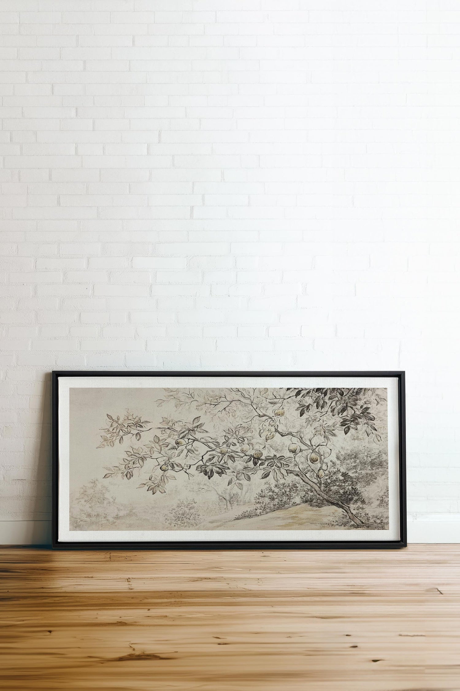 OLEKA CANVAS - GOLDEN HARVEST, Oeuvre sur toile étirée, encadré Noir