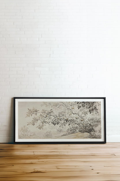 OLEKA CANVAS - GOLDEN HARVEST, Oeuvre sur toile étirée, encadré Noir