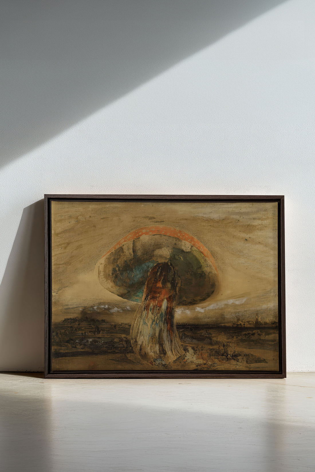 ROOTED DREAM, Oeuvre sur toile étirée, encadré Brun Noyer