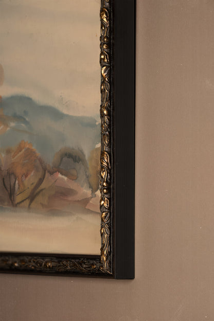 LAST FROST, Work on stretched canvas, framed Vintage Bronze