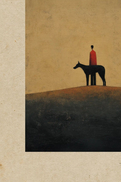 BOUND IN SILENCE, Oeuvre sur toile rigide, encadré signature Atelier Dansereau