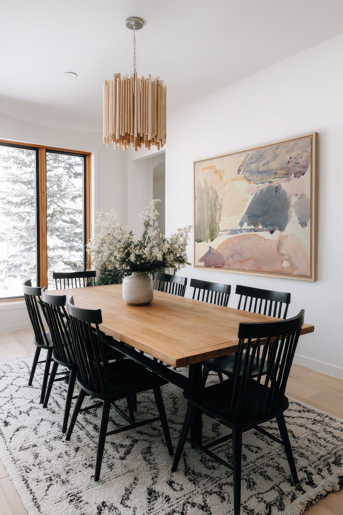 FROSTED PASTELS, Oeuvre sur toile étirée, encadré Naturel Clair