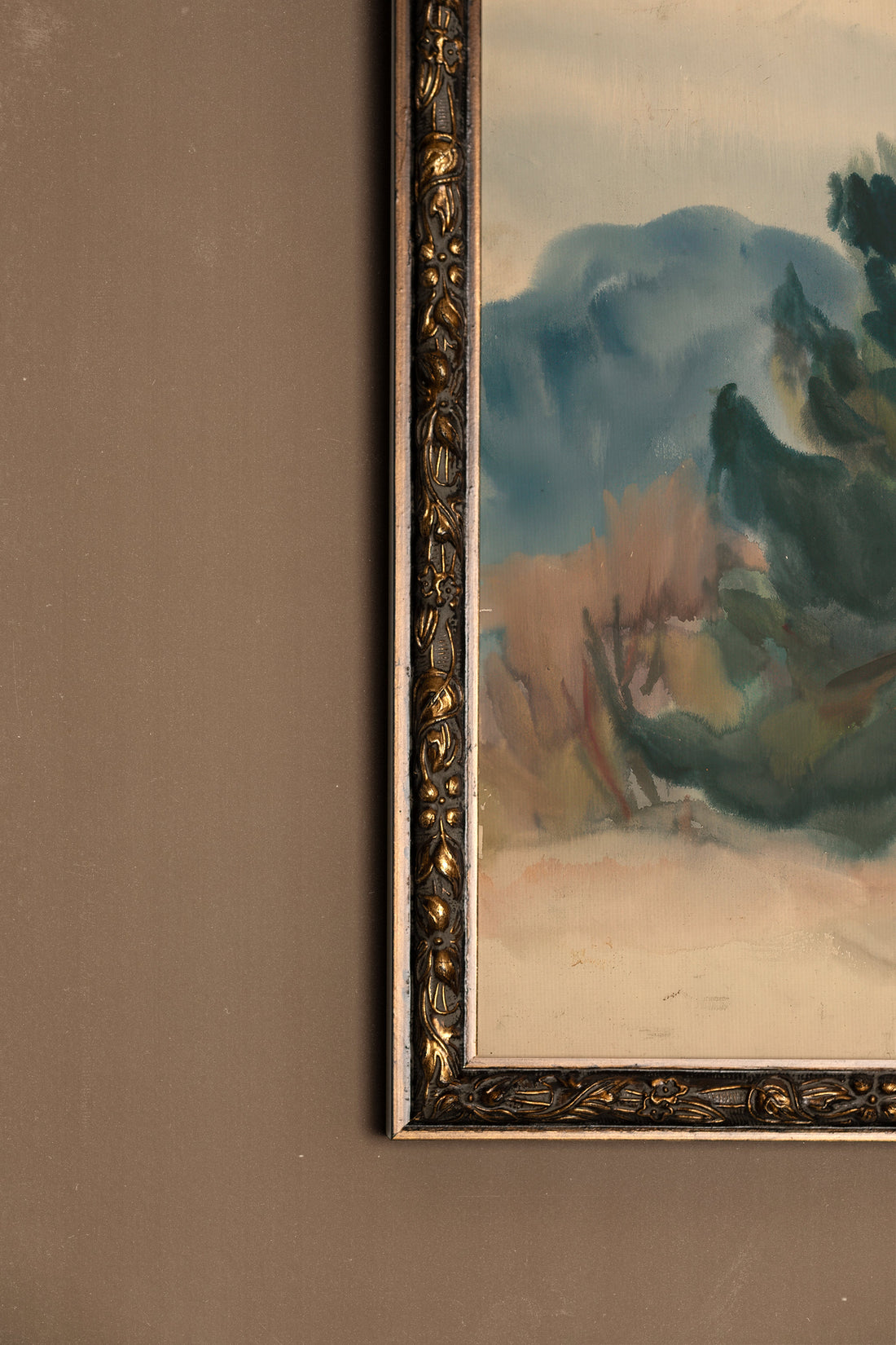 LAST FROST, Oeuvre sur toile étirée, encadré Vintage Bronze