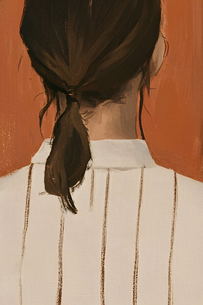 ÉCHO DU SILENCE, Artwork on rigid canvas, framed in Vintage Bronze