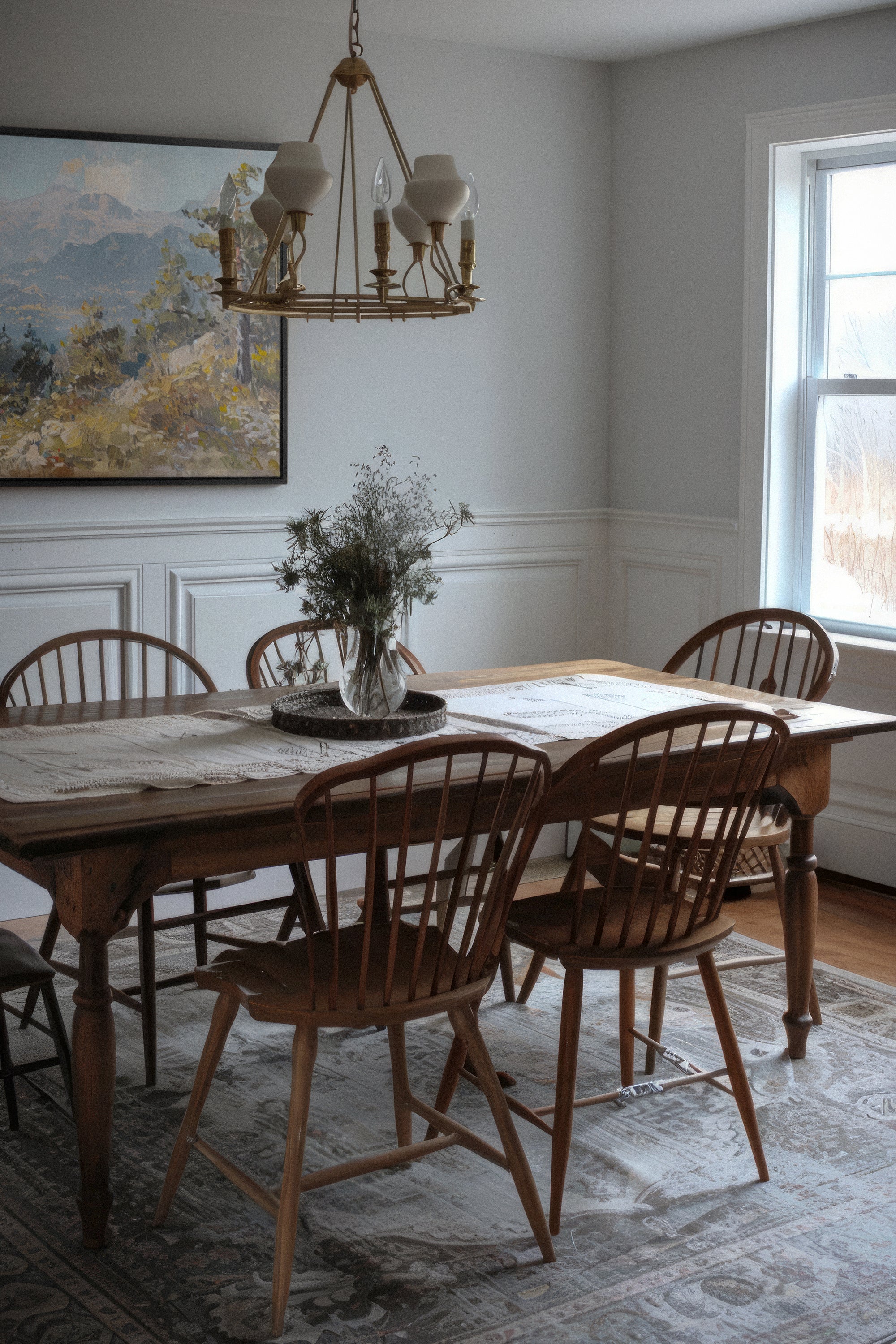 OLEKA CANVAS - Austrian Alpenglow, Oeuvre sur toile étirée, encadré Noir