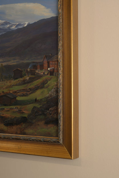 SOUFFLE DES SOMMETS, Oeuvre sur toile rigide, encadré Vintage Or