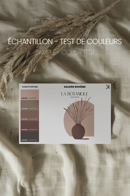 OLEKA CANVAS - GALERIE BOHÈME, Oeuvre sur toile étirée, encadré Brun Chêne