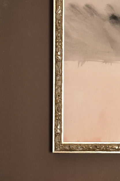 FLORAL PRESENCE, Rigid Canvas Artwork, Framed in Vintage Silver