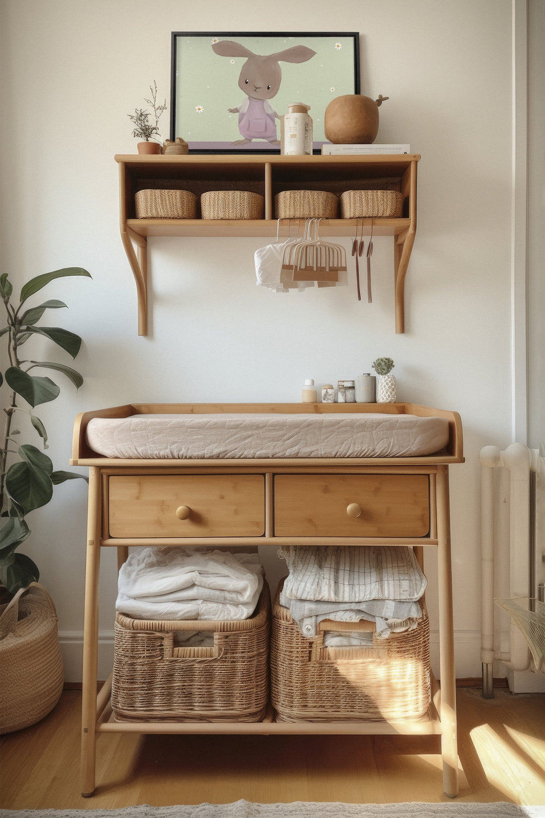 OLEKA CANVAS - LAPIN, Oeuvre sur toile étirée, encadré Noir