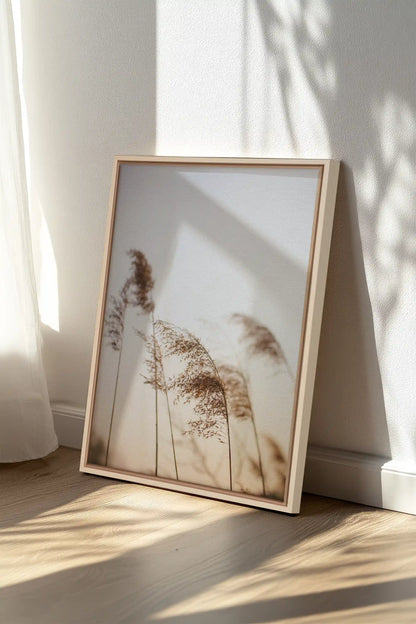 AFTERNOON, Oeuvre sur toile étirée, encadré Naturel Clair