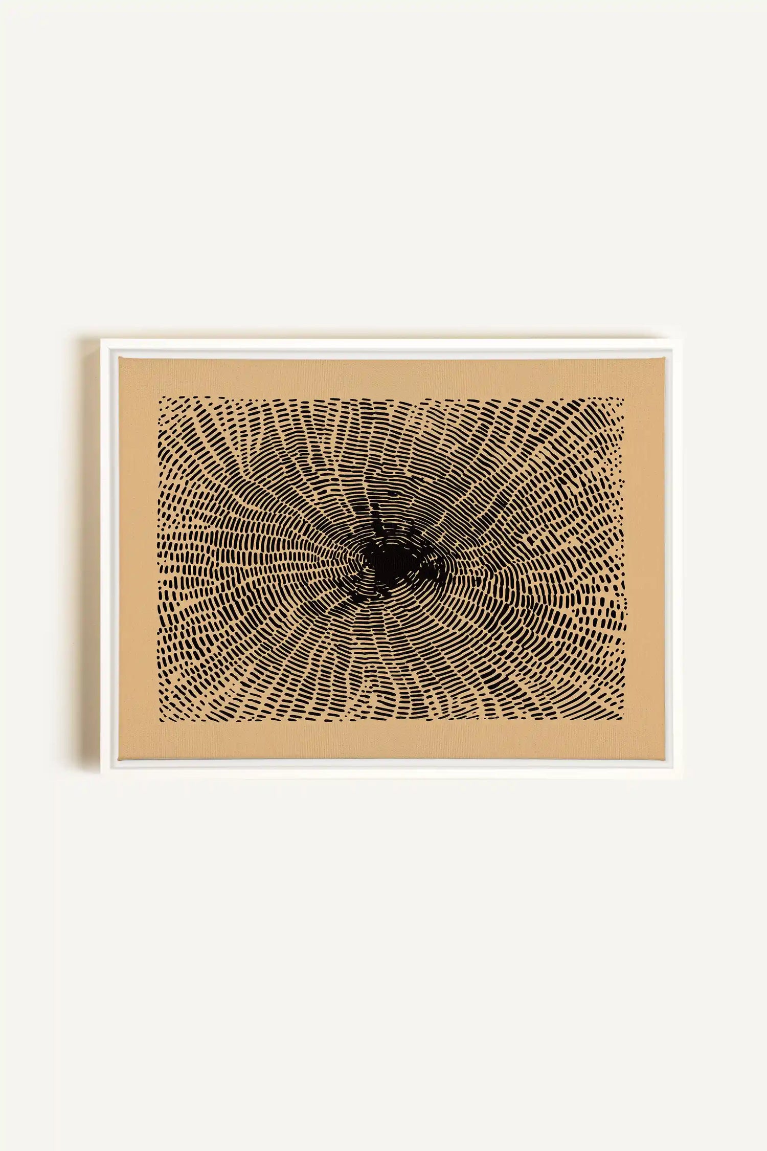 ANCIENT ROOTS, Artwork on stretched canvas, framed in white